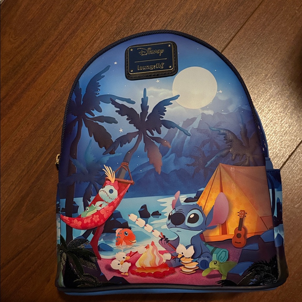 Disney Loungefly Stitch Campfire Backpack